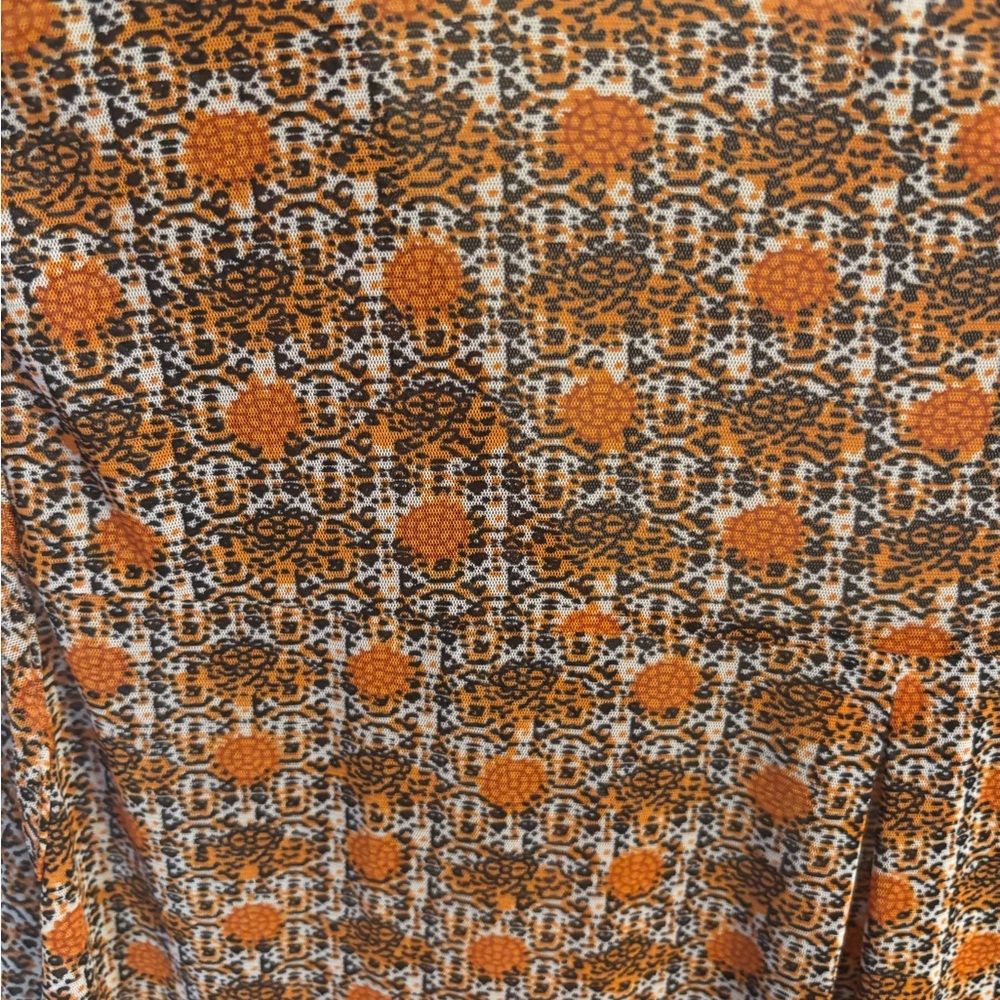 Anthropologie Eden & Olivia Rust Multi Printed Sleeveless Button-Front - Picture 6 of 7